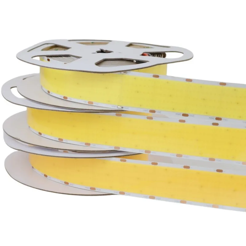 5 Row 1600 LEDs/m DC24V High Brightness COB LED Strip 4300lm/m Dimmable Flexible Ribbon Rope Led Lights RA90 3000K 4000K 6500K