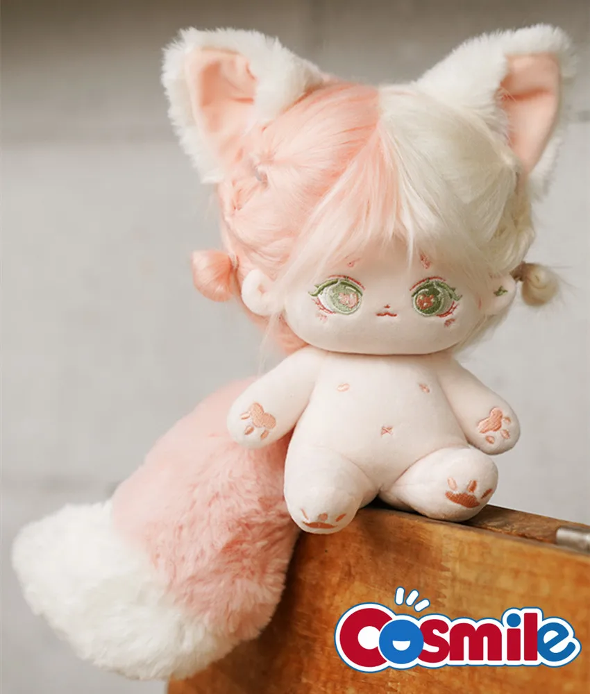 

Cosmile Beast Fox Pink Wig Cute 20cm Kpop Doll Clothes Clothing Outfits Skirt Cosplay Suit Acc C GL