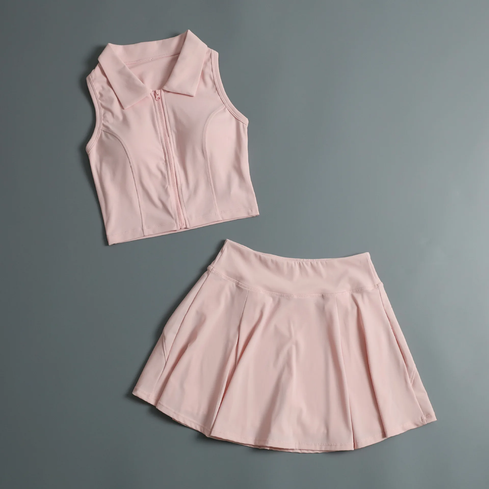 

Badminton Uniform Sports Suit For Women 2026 New Yoga Top Vest Tennis Short Skirt Running Quick-Drying Fitness Suit