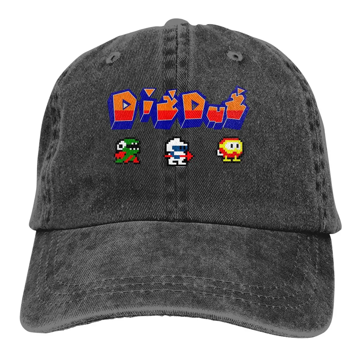 Dig Dug Baseball Cap Men 70s 80s Arcade Game Caps colors Women Summer Snapback Caps