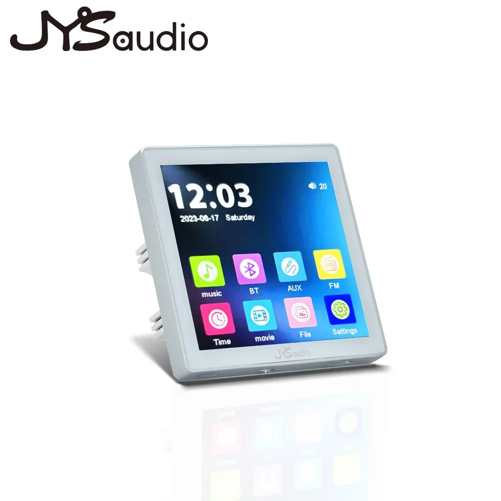 4-дюймовая мини-система умного дома, сенсорный экран, беспроводной Bluetooth-музыкальный плеер, FM-радио, USB-потолочный динамик, настенный усилитель