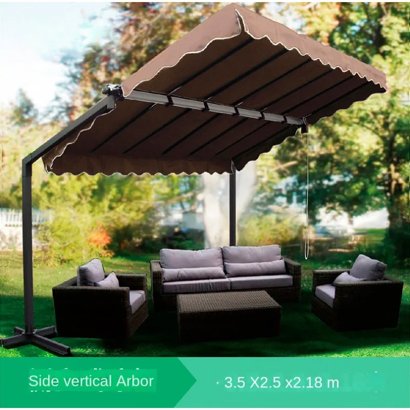 Outdoor sunshade parking shed courtyard leisure sun protection shed electric car shed mobile leisure canopy gazebo outdoor shed