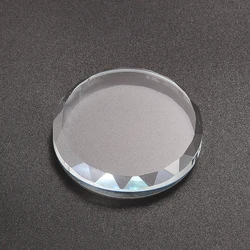 Cubo ovale trasparente Base in vetro di cristallo ciglia finte Stand Pad orecchini anelli collana espositore per gioielli decorazioni per la casa artigianato