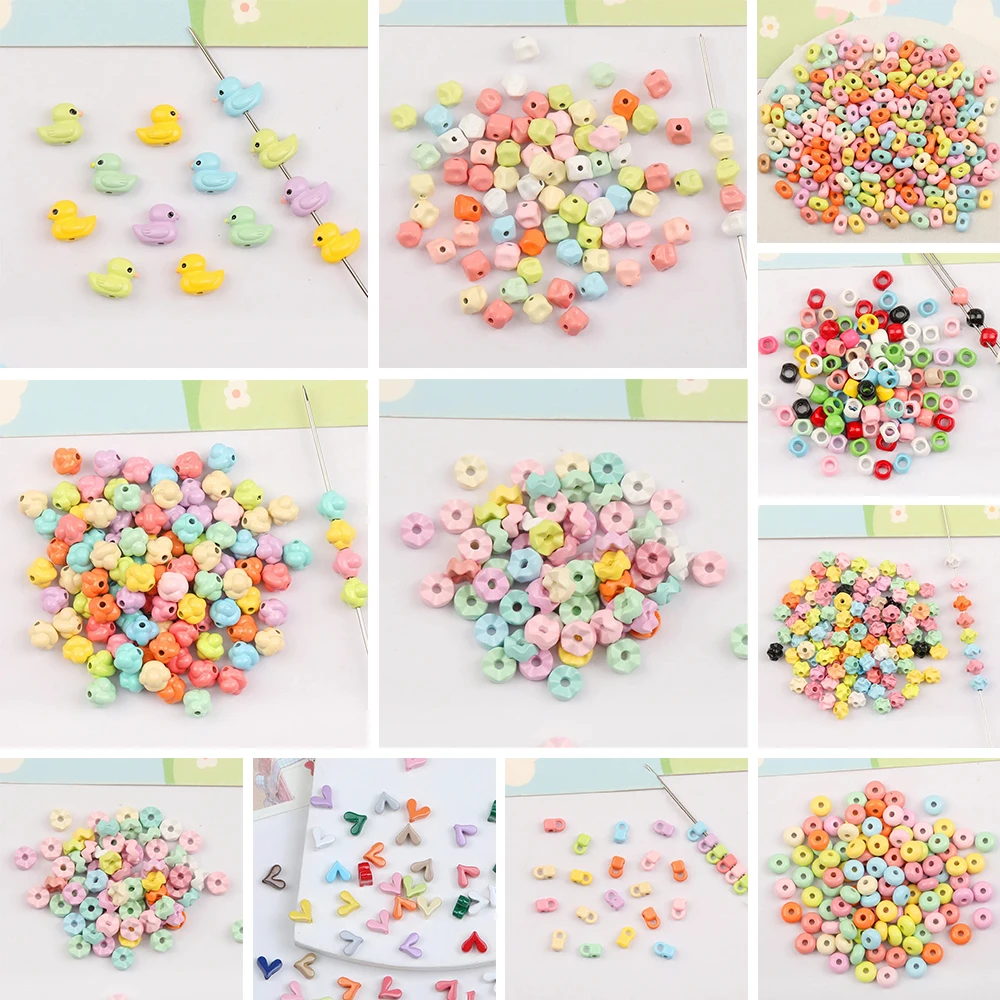 

Бусины из сплава сердечного дизайна/эффект краски для выпечки/рок-форма/соединители для бусин своими руками/фурнитура и компоненты для ювелирных изделий/разделительные бусины