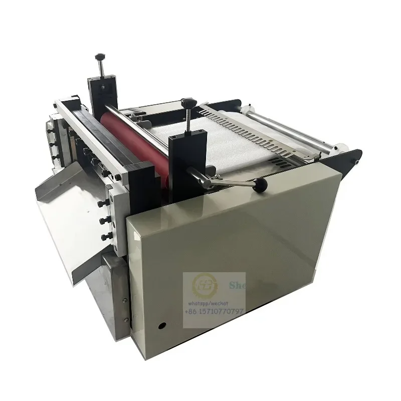 

【Factory】HAOBAI-400 400mm Width CNC Computer Paper Slitting Machine Roll To Sheet Cutting Machine