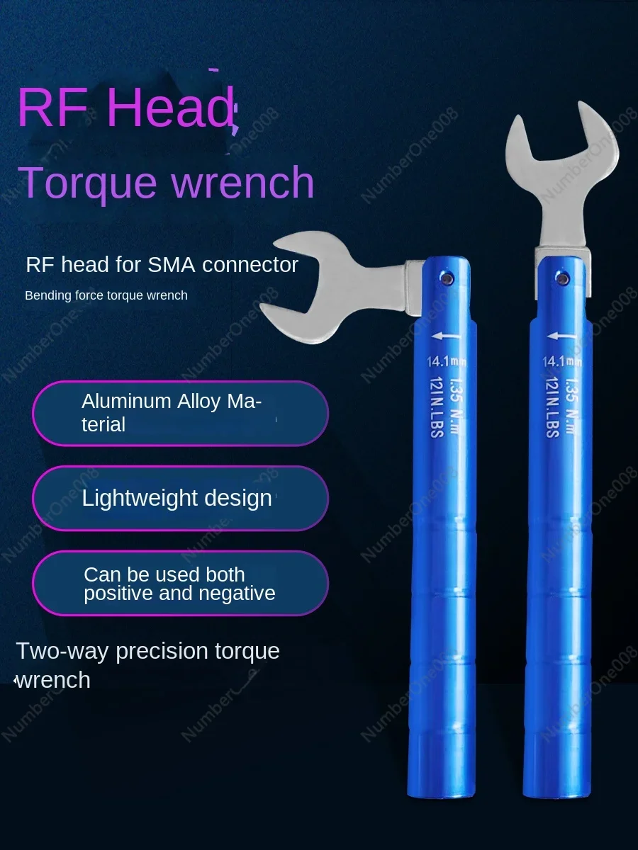 

Open 8mm Connector SMA Torque Wrench 1n Radio-Frequency Head Torque Bending Wrench 2n Universal Agilent