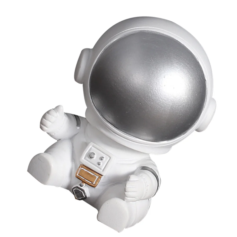 

Mini Thumb Up Spaceman Desktop Sculpture Realistic Resin Astronaut Home Office Decor Decorative Collection Ornament