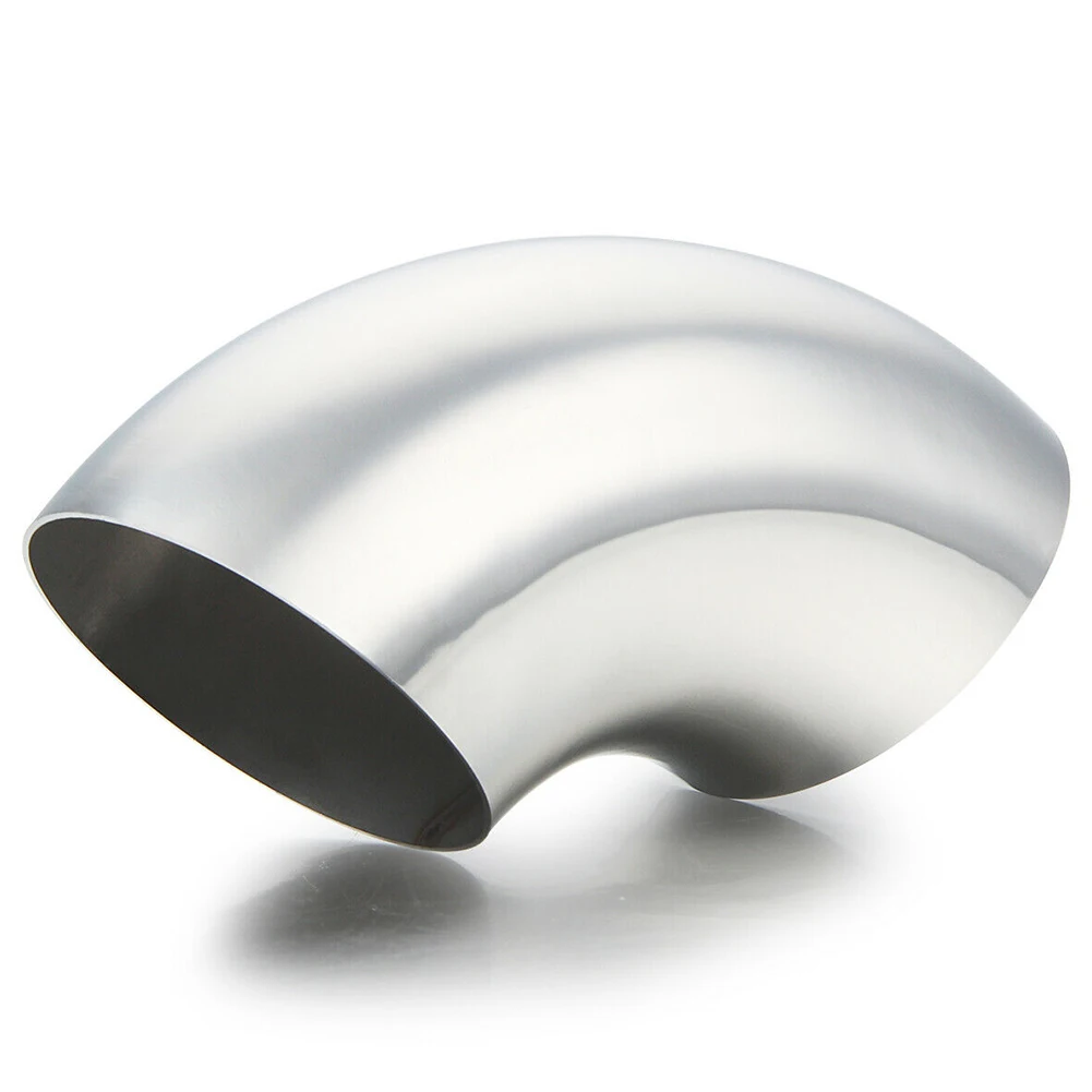 90 Degree Bend Elbow Pipe Polished Stainless Steel Multipurpose 1mm Wall Thickness Elbow Fitting Exhaust Elbow