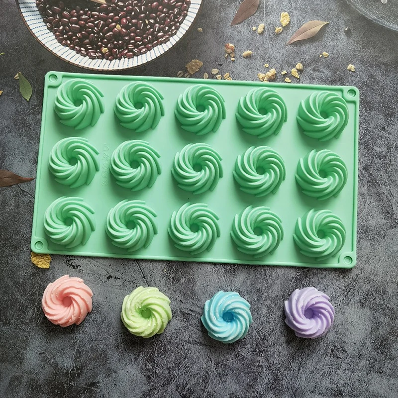 15-Loch Spiralform Silikon-Kuc – Donut Mold Silicone Bewertung und Preis