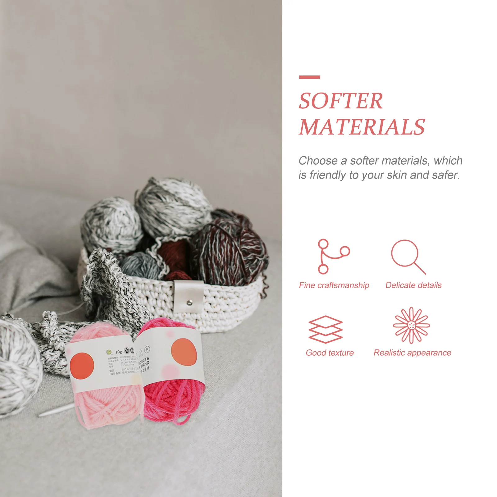 

1Set Cotton Thread Knitting Yarn Long Staple Soft Flexible Durable for DIY Crochet Jewelry Beading Supplies Cotton Yarn