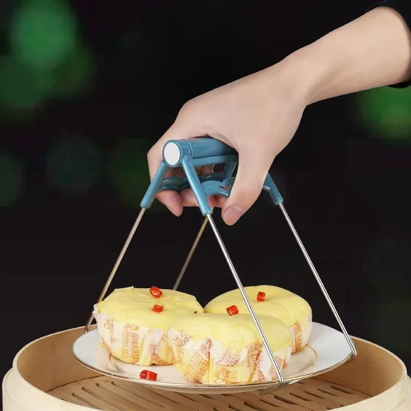 Clamp Spoon Holder Cutlery Kitchen Things Clip Clamps Pots Stainless Kitchen and Home Utensils for Cooking Steel Anti-slip Dish