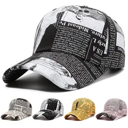 New Baseball Cap Korean Style Trendy Letter Peaked Cap Men's Outdoor Travel Sun Protection Couple Hat