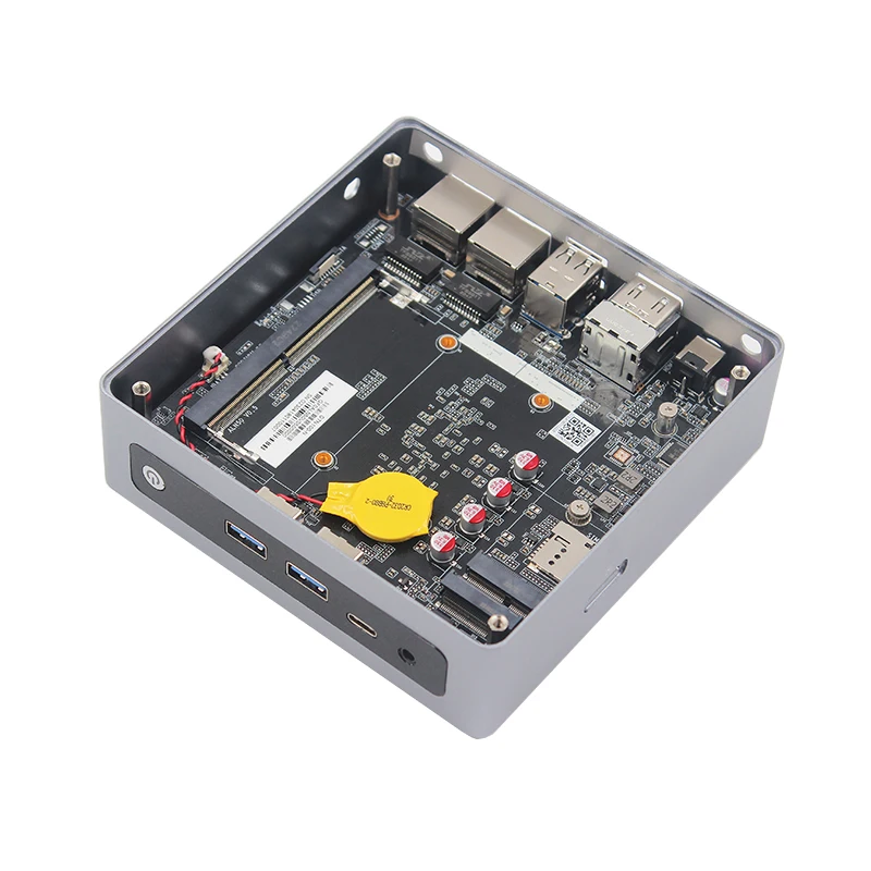Aluminum Fanless Mini PC With Intel N100 Processor 16GB RAM 512GB SSD Windows 11 Computer PC for Office & Home Use