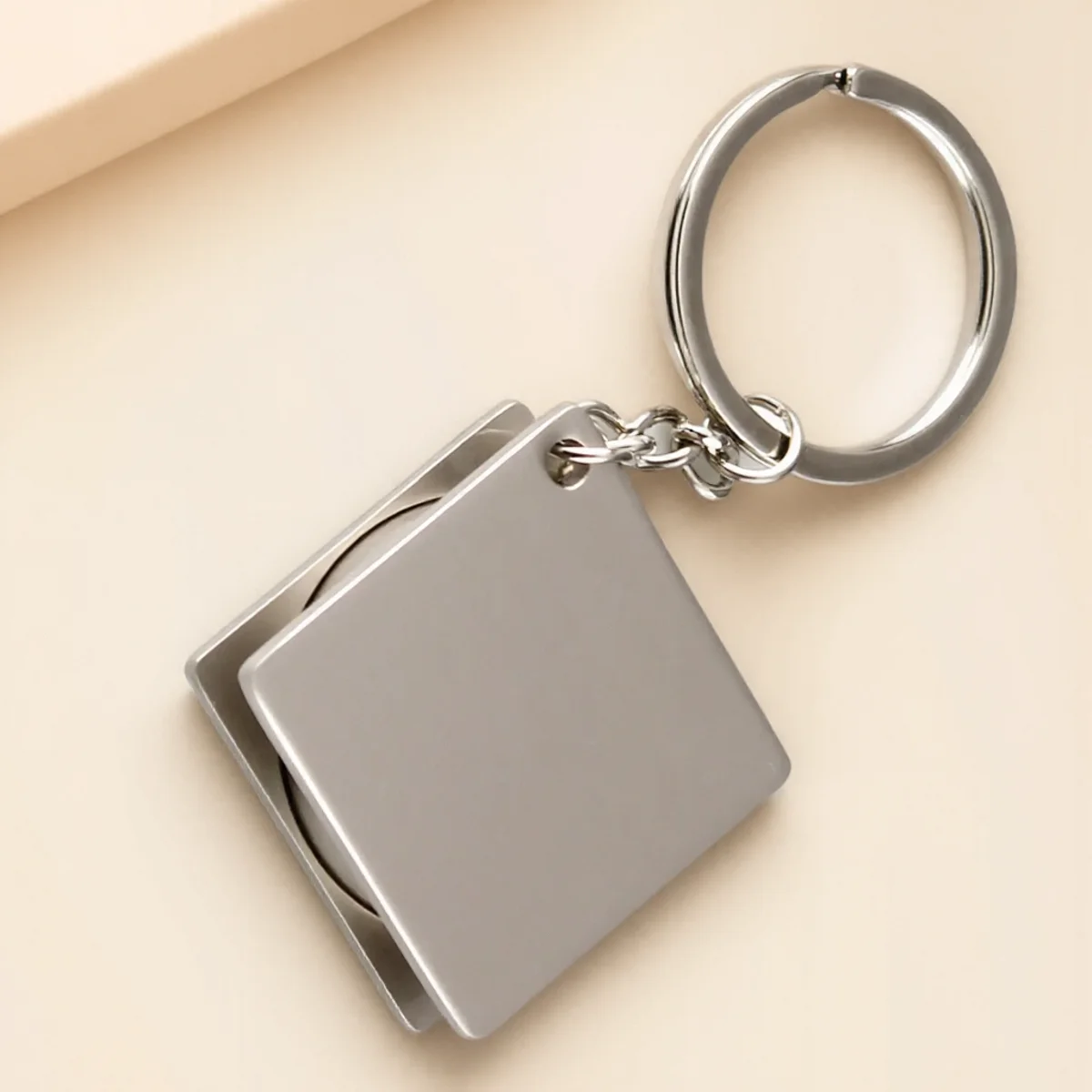 Stainless Steel Metal Keychain Multiple Styles Durable Rust-Proof Fashionable Practical Key Ring