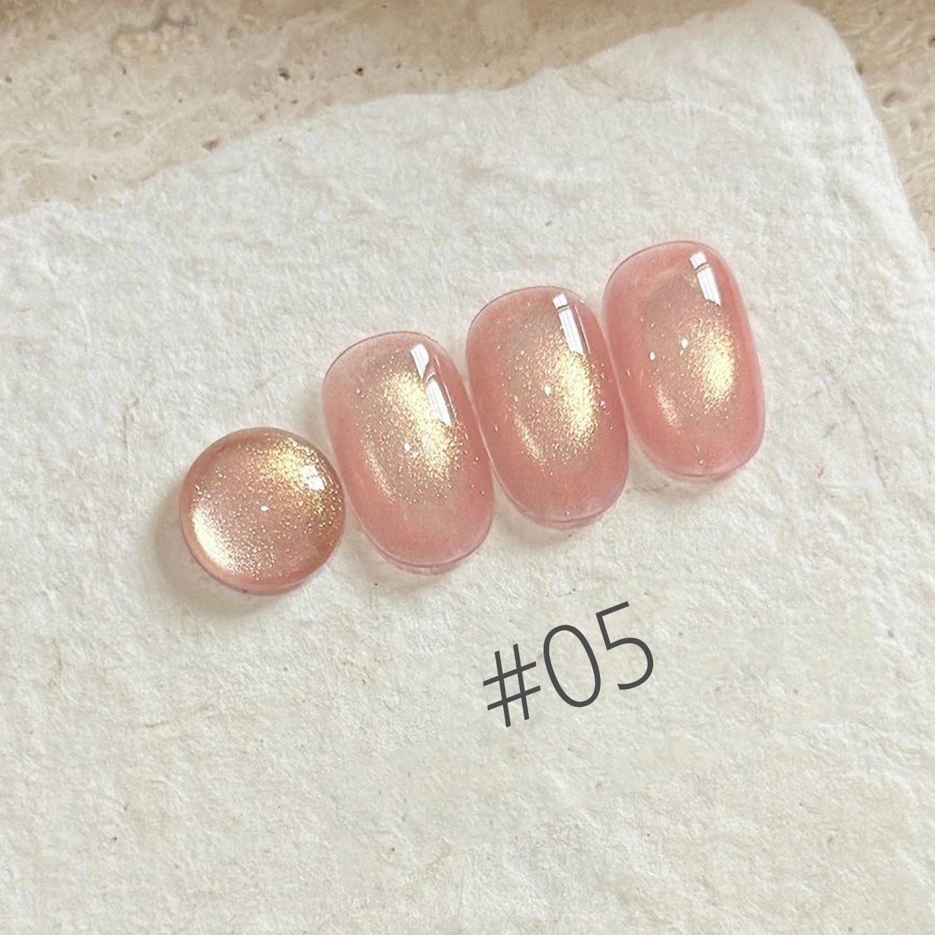 MIANEL 10ML 2026 Neuer Schneeweißer Märchenland 3-Farben Katzenauge Gel-Nagellack Funkelnder Goldschimmer Rosa Satin Glasperlen Nagelkunst – Detail 6