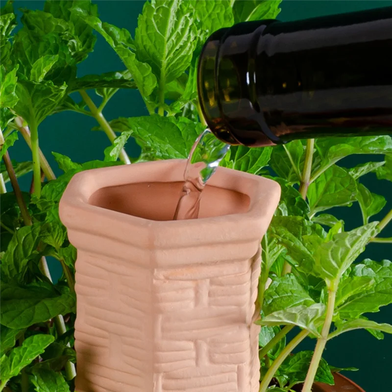 

A92P 12 Pack Plant Watering Stakes Terracotta Self Watering Spikes For Vacations, Plant Watering Devices For Indoor Outdoor Plan