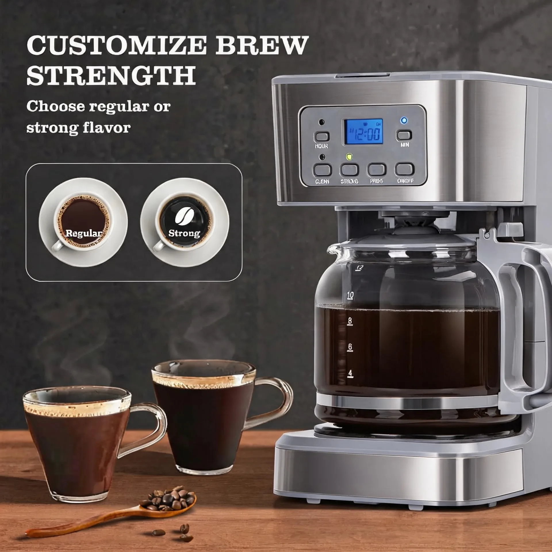 12-Cup Programmable Coffee Mak - Home Office Programmer review and price