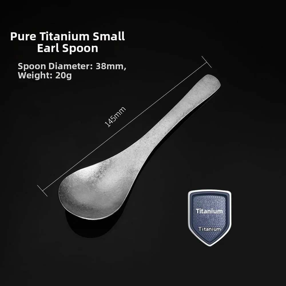 Portable Outdoor Camping Tableware High-temperature Coloring Ice Flower Crystal Stirring Food Coffee Spoon