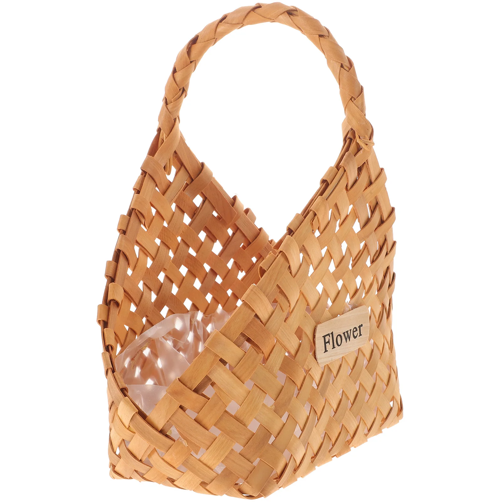 

Stylish Portable Woven Storage Basket Large Capacity Home Organizer For Magazines Books Toiletries Sundries Eco-Friendly Flower