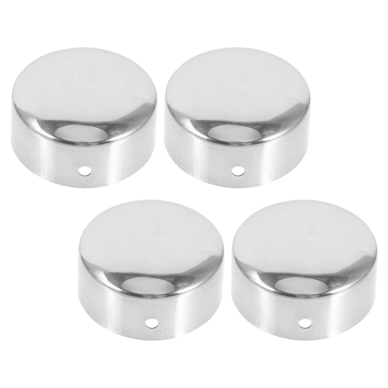4Pcs Stair Handrail End Caps PVC Round Rail End Cover Protector Indoor Stair Railing Accessories Handrail Cover Easy Install