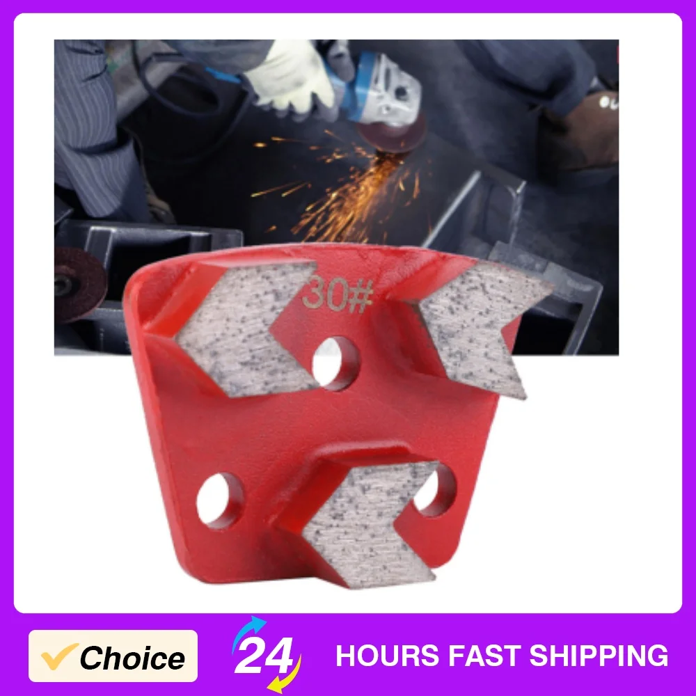 3-個のダイヤモンド研削ディスクエポキシ床研削ディスク-30-グリット扇形-3-歯矢印セグメント効率的な研削-クリーニングツール