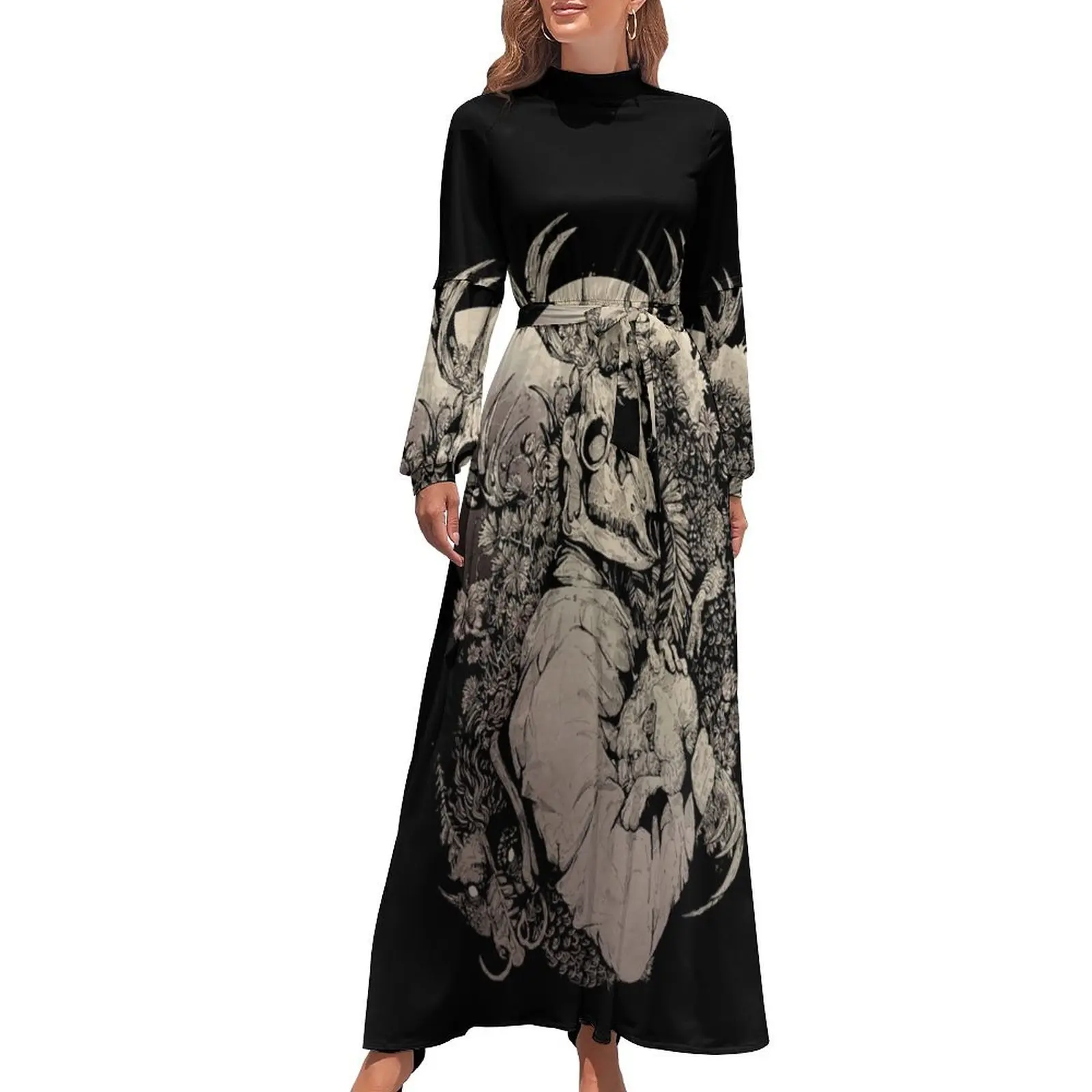 

The Dragon's Daughter- Sepia Long Dress wedding guest dress 2024 Women's long dress
