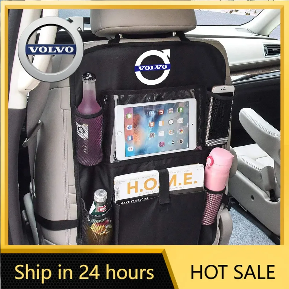 

Steering Covers Car Seat Back Organizer Storage Bag Multi Pocket Hanging Pouch Accessories For Volvo XC90 XC60 C30 T6 S60 C70 V4