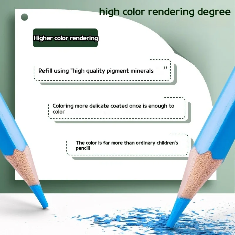 12/24/36/48 Color Oily Colored Pencil  Student Children's Set  Art Beginner Sketching Pen  Coloring Pencil  Not Easy To Break