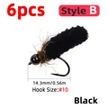 6pcs Black Style B