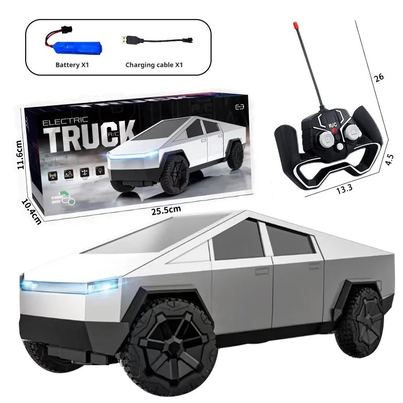 Tesla Pickup Model Color Box Packagingdrop Resistant Simulation Remote Control Car Children Toy Car Model Boy Christmas Gifts