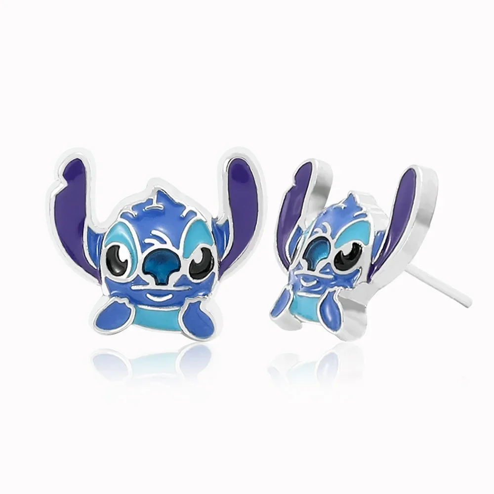 Pendientes de figuras de Anime de punto de Disney para mujer, joyería de lujo con animales de dibujos animados de Mickey Minnie, pendientes de moda, regalos de joyería de fiesta para niñas