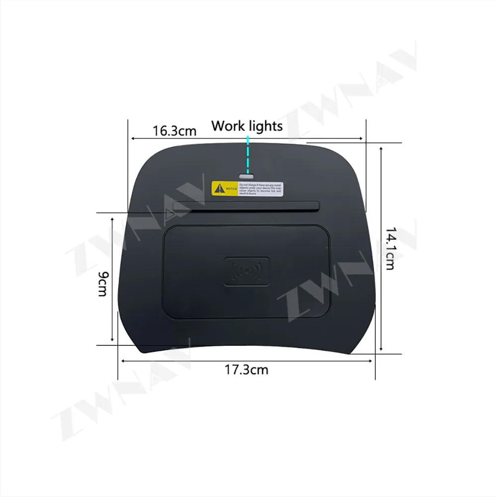 For Hyundai SANTA FE/IX45 2013-2017 Models Embedded Inserted Center Console Charging Pad Car Upgrade Module wireless charger
