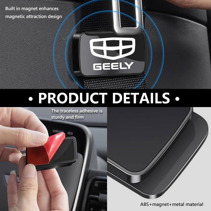 Universal Car Seat Belt Stabilizer Fastener, Adjustable Safety Belt Length Clip For Geely Geometry C Tugella GC9 X7 GX3 CK GC6 L view 4