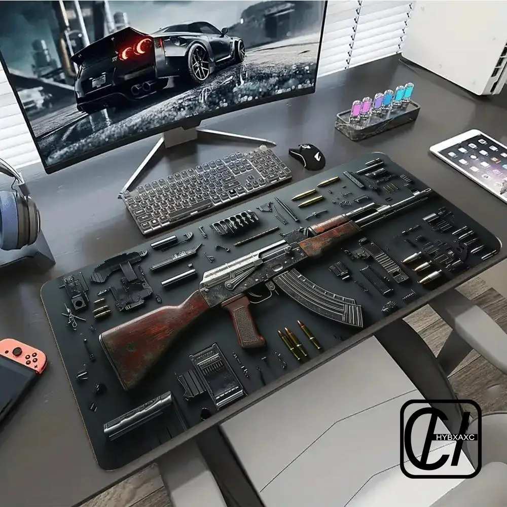 

Gun disassembly diagram Mouse Pad HD Mousepad Pad Extended Gaming Keyboard LargeMousepad 90x40cm XXL Gamer Mousepad