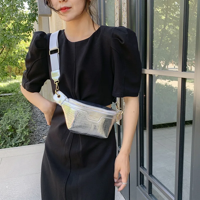 

Large Size Solid Chest Bags For Women Canvas Large Capacity Shoulder Crossbody Bag 2025 Summer Latest Waist Fanny Pack