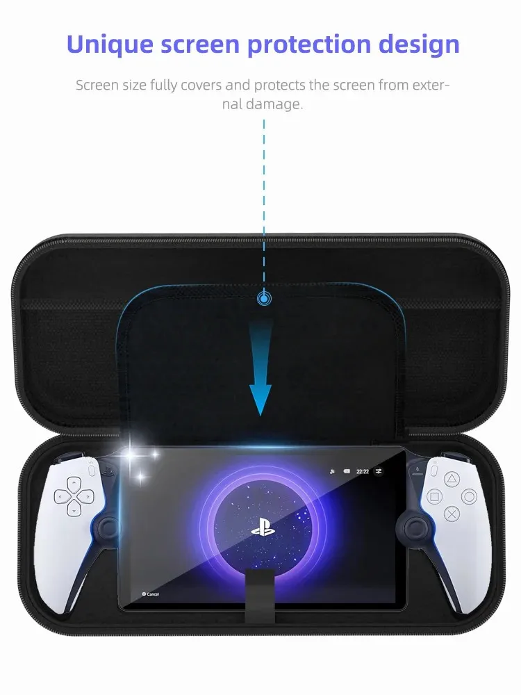 Portable Case Bag for PS Portal Case EVA Hard Carry Storage Bag For Sony PlayStation 5 Portal Handheld Game Console Accessories