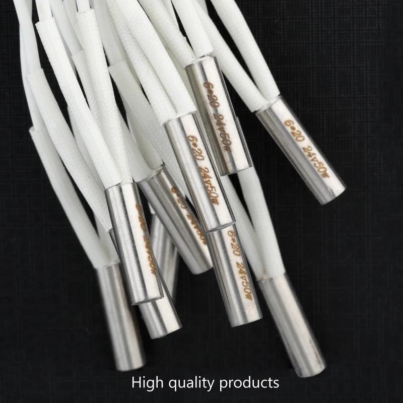 Mellow 1pcs 3D Printer Parts  Reprap Ender 3  v6 Heating Tube 12V 24V 50W Ceramic Cartridge Heater for HotEnd J-Head 6*20mm