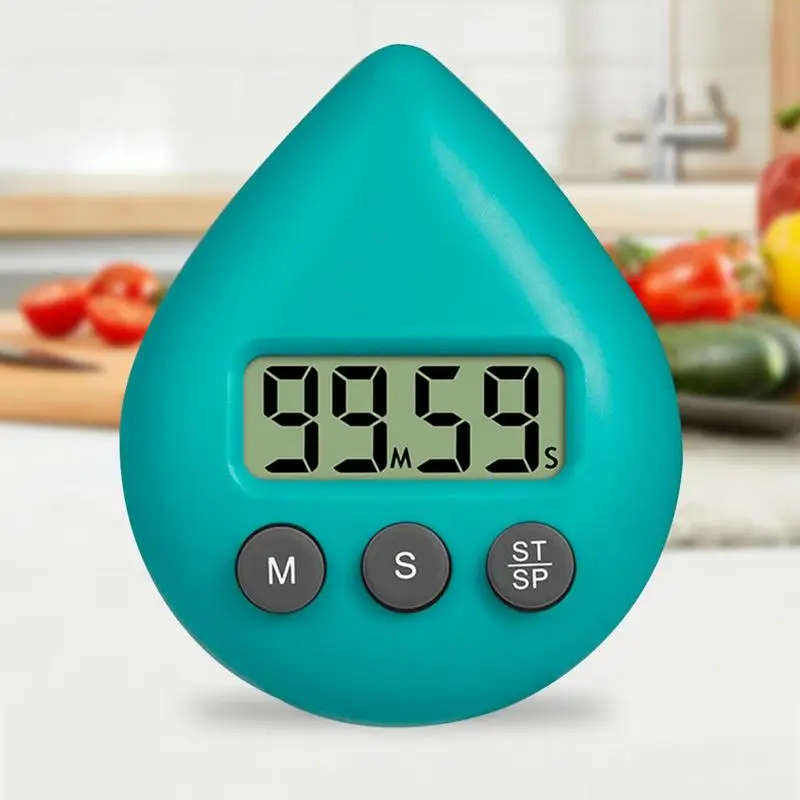 Digital Timer Waterproof Count Up Timer Suction Cup Timer With LCD Display For Classroom Shower Study Working Kitchen Cooking