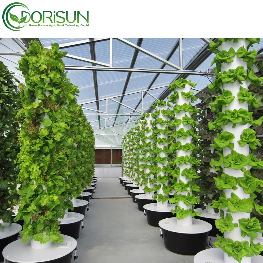 Outdoor Hydroponic Tower Grow - Hydroponic System ulasan dan harga
