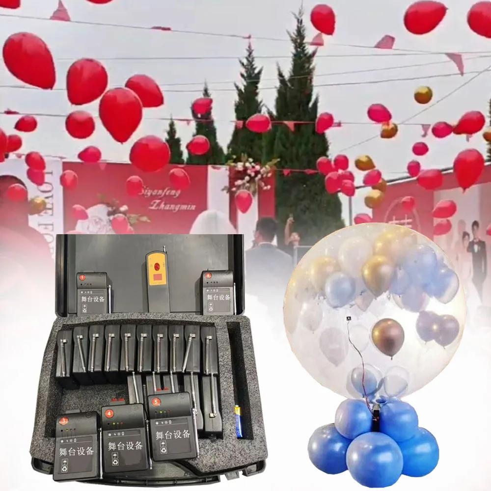 

20 10 8 Channel Remote Control Balloon Blasting Stage Party Decorations for Wedding Birthday Party