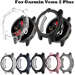 Garmin venu 2 Plusの保護ケース,交換用ストラップ付きスマートTPUプロテクター