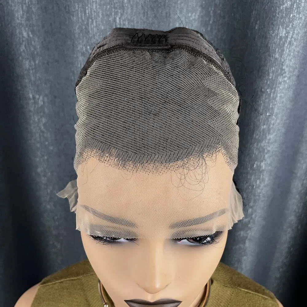 13X4 레이스 프론트 인모 픽시컷 가발 짧은 곱슬 웨이브 자연스러운 블랙 밥 브라질리언 레미 헤어 가발 (흑인 여성용)