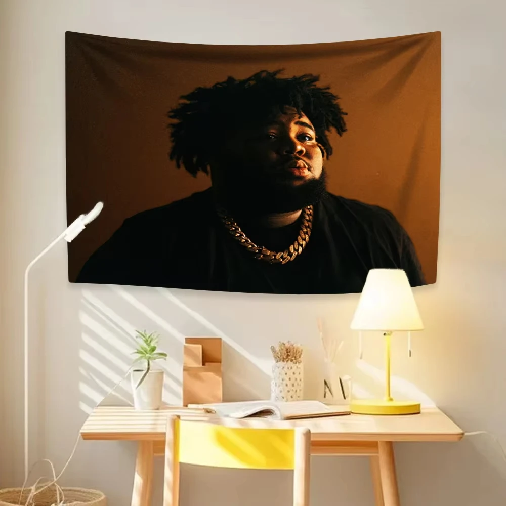 Rapper Rod Wave Tapestry Pop Singer Aesthetic Bedroom Decoration Wall Hanging Carpets Dormitory Backdrop