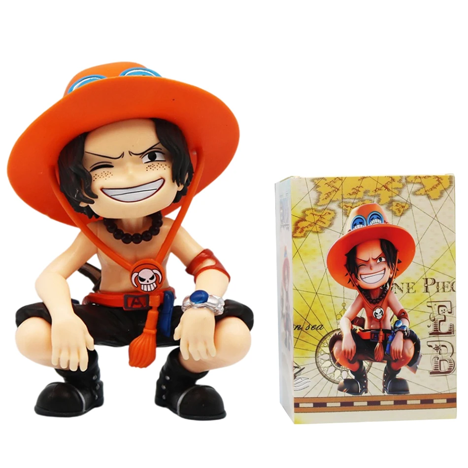 Anime One Piece Monkey D. Luffy Roronoa Zoro Sanji Portgas·D· Ace Yamato Q Versie Anime Figural Pvc Model SurpriseToy Kerstcadeau - afbeelding 1
