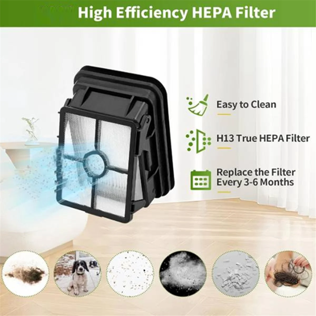 N18R 9 قطعة فرشاة فراغ وملحقات الفلتر لقطع غيار ملحقات مكنسة الروبوت 2554A