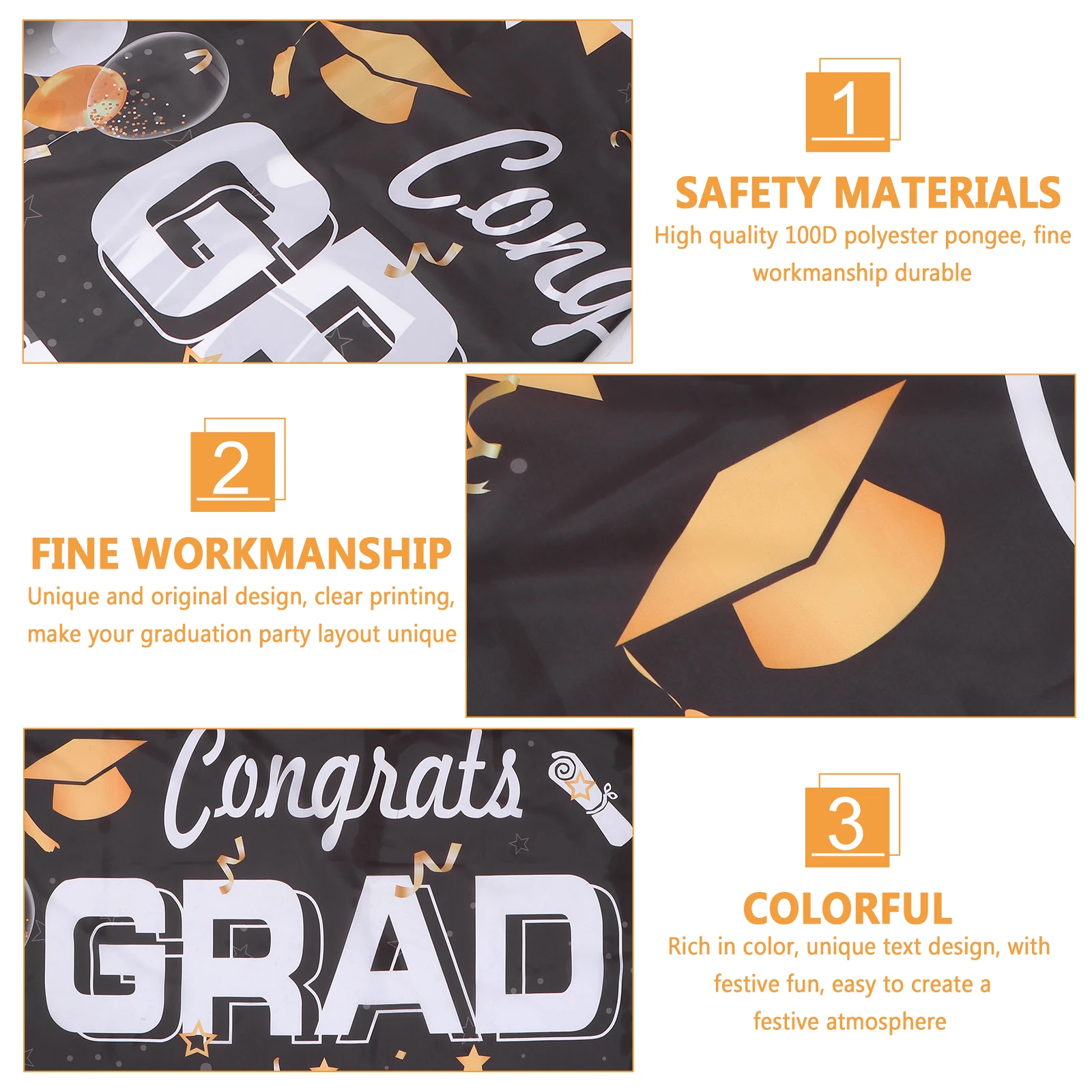 

Photo Background Banner Hanging Graduation Party Pendant Ornament Supplies Prop