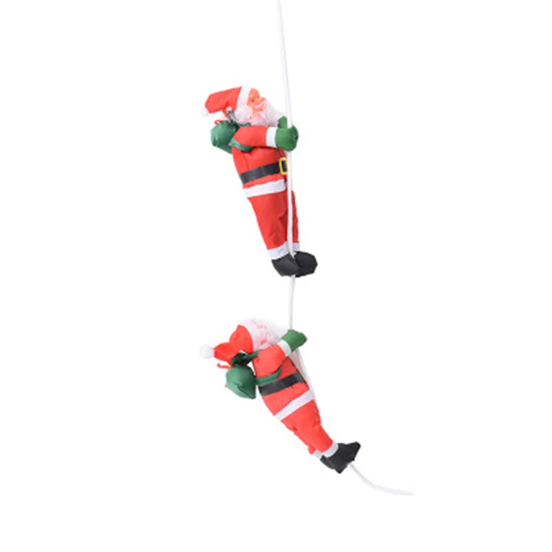 Ladder Santa Claus Christmas Decoration Easy Convenient to Install With String for Home Courtyard Garden Decoration