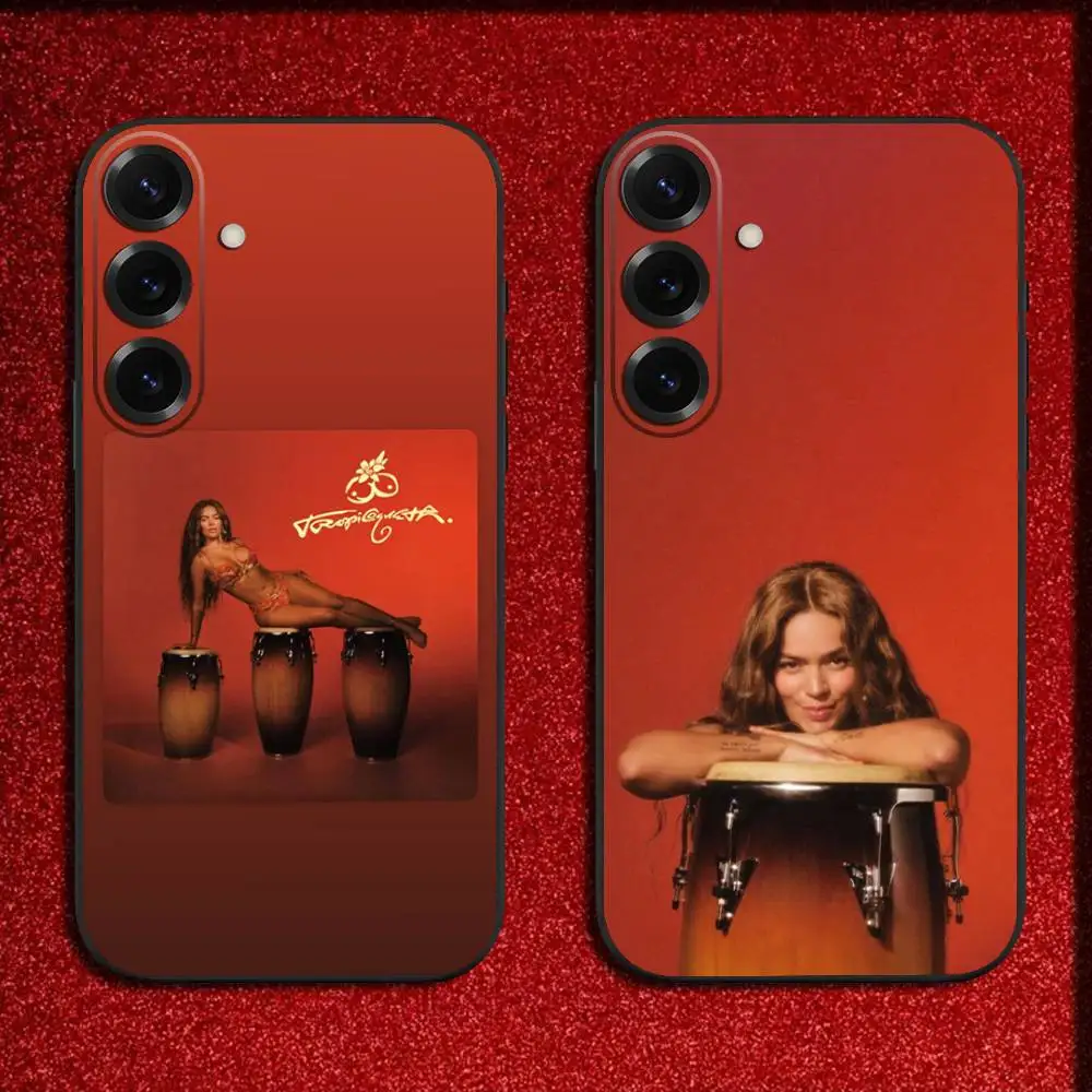 

Singer K-Karol G Tropicoqueta Phone Case For Samsung S25,S24,S21,S22,S23,S30,Ultra,S20,Plus,Fe,Lite,5G Black Cover