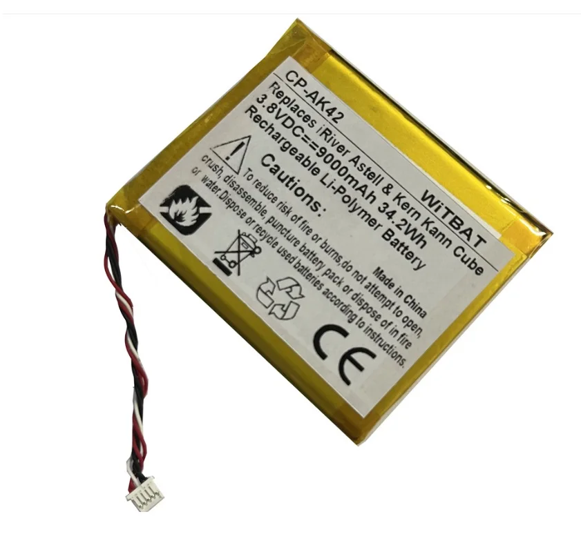 Battery for iRiver Astell & Kern KANN CUBE PPM42 Player Li-Po Replacement 3.8V