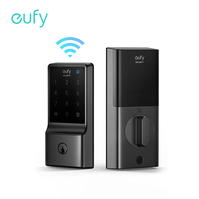 eufy Security C210(E110) Smart Lock 5-in-1 Keyless Entry Door Lock Built-in WiFi Deadbolt Smart Door Lock No Bridge Required